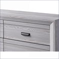 thumbnail image 4 of Contemporary Rustic Gray Wooden Nightstand with 2 Storage Drawers, 4 of 5