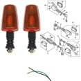 thumbnail image 2 of ORUYROP Pack of 2 Motorcycle Rear Turn Signal Light Compatible with Yamaha TW200 XT225 XT250 FZR400 FZR600 Radian 600 XT600 Rear Indicator, 2 of 6