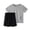 j-Grey90, variant on Boys Outfit Sets Summer Casual Reflective Striped Printed Short Sleeve Crew Neck T Shirt Shorts 2 Piece Set Children Kids Outdoor Stylish Comfortable Breathable Sports Outfits,5-6 Years