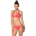 thumbnail image 3 of Becca by Rebecca Virtue CORAL Underwire Halter Bra Bikini Swim Top, US Large, 3 of 4