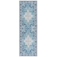 thumbnail image 2 of Safavieh Tucson Nazca Oriental Machine Washable Runner Rug, Aqua/Light Blue, 2'6" x 8', 2 of 11