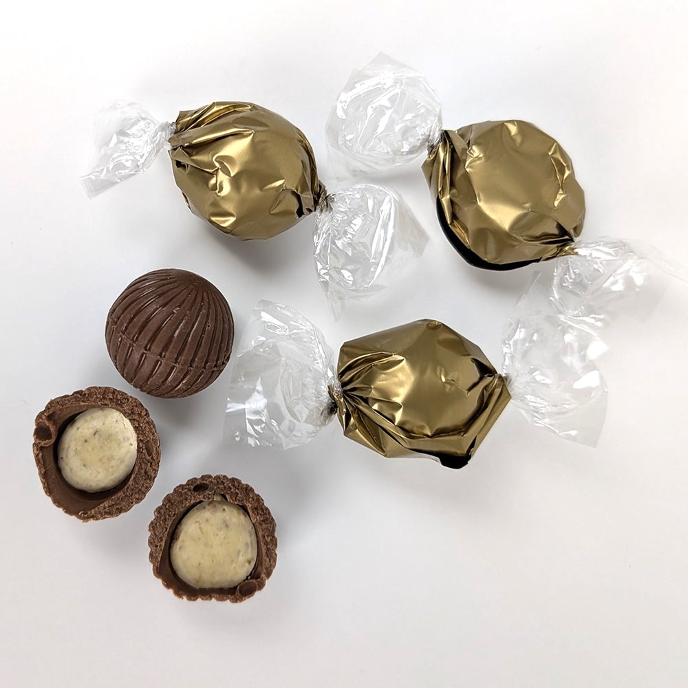 24 Pack Botanical Merry Christmas Candy Cube Filled With Dubai Truffles For Gifting, Favors & More