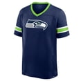 thumbnail image 2 of Men's Fanatics College Navy Seattle Seahawks Hometown Premium Hashmark V-Neck T-Shirt, 2 of 3