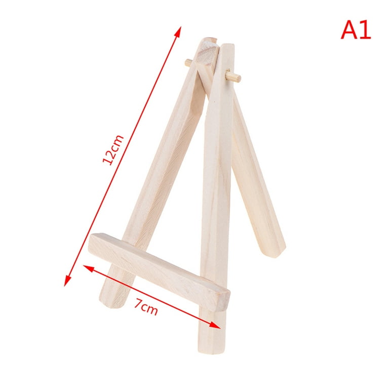 MageCrux 1PC Mini Wooden Tripod Easel Display Painting Stand Card