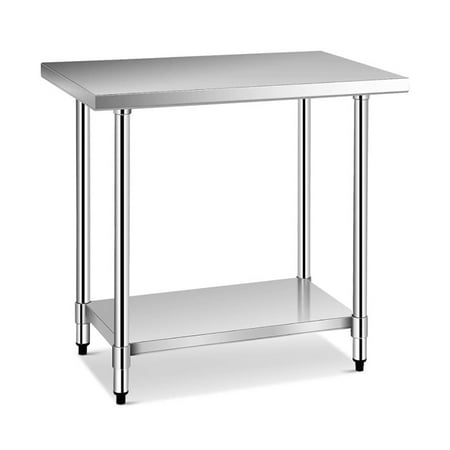 

Spaco 24 x 36 Inch Stainless Steel Commercial Kitchen Food Prep Table Stainless Steel Table for Restaurant Home and Hotel