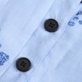thumbnail image 6 of Womens Casual Loose Butterfly Printing V Neck Half Sleeve Button Pockets Long Dress Sexy Summer Boho Floral Formal Sundresses Wedding Guest Prom Bodycon Cocktail Dresses A68-6786, 6 of 8