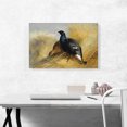 thumbnail image 2 of ARTCANVAS Blackgame On Corn Stooks 1898 Canvas Art Print by Archibald Thorburn - Size: 26" x 18" (0.75" Deep), 2 of 9