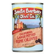 Santa Barbara Olive Co. California Large Pitted Ripe Olives 6 oz Pack of 4