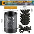 thumbnail image 3 of NANDIYNZHI Wax Melt Warmer Heating Plate with 7 Colors Led Changing Light Fragrance Warmer for Home Candle Heating Lamp *1, Tray *5, Power Cord *1, 3 of 6