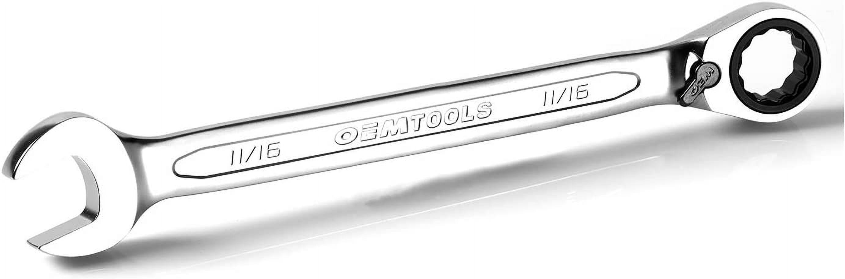 OEMTools 8 Piece RingStop® Reversible Ratcheting Wrench Set (SAE)
