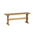 thumbnail image 2 of Linon Chelsea Farmhouse Dining Bench, Honey Brown, 2 of 8