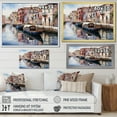 thumbnail image 4 of Designart "Watercolor Whimsy Beige Canal art painting II" Canals Canvas Print, 4 of 5