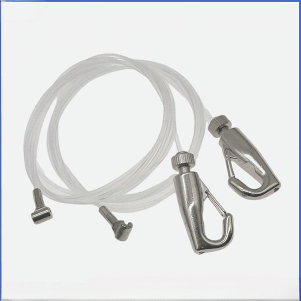 Dispositivo de pintura colgante con cuerda de alambre de acero inoxidable, gancho ajustable, cordón de estudio engrosado, accesorios de hardware con cabeza de serpiente invisible