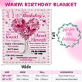 thumbnail image 4 of Kainsy 11th Birthday Gifts for Girls Happy Sweet 11 Blanket Gifts 11 Year Old Flannel Fleece Throw Blankets for Daughters, Nieces, Granddaughters, Eleven Birthday Gift Idea Decorations, 11th(50"x60"), 4 of 7