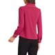thumbnail image 3 of CAMISA DE MUJER CON BOTONES INSPIRE CHIC, CUELLO PETER PAN, MANGAS PUFF, BLUSA DE TRABAJO CON DETALLES EN CONTRASTE, TALLA XL, FUSCHIA, 3 of 6