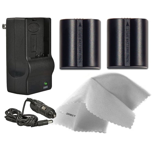 Panasonic Lumix DMC-FZ35K High Capacity Batteries (2 Units)   AC/DC Travel Charger   Nwv Direct Microfiber Cleaning Cloth.