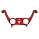 thumbnail image 5 of Para la placa frontal del controlador PS5, reemplazo DIY, clip de carcasa, accesorios de decoración con cubiertas de joystick, color rojo, 5 of 14