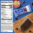 thumbnail image 6 of LUNA Chocolate Cupcake Flavor Gluten Free Snack Bars, Protein Bars, 15ct, 6 of 14