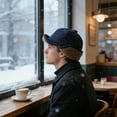 thumbnail image 4 of Winter Hat with Ear Flaps - Thickened Polyester Fiber for Cold Weather Protection Windproof Cap for Outdoor Activities Lightweight, Navy, JKODE, 4 of 9