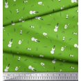 thumbnail image 3 of Soimoi Modal Satin Fabric Notes,Guitar & Saxophones Musical Instrument Fabric Prints by Yard 42 Inch Wide, 3 of 3