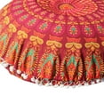 thumbnail image 4 of Large Round Bohemian Floor Pillow Cover Ottoman Pouf, High Quality Material 80X80Cm No Filler, Soft Comfortable Decorative Cushion For Reading Meditating Relaxing Kids, 4 of 6