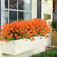 thumbnail image 6 of Fdelink Artificial Flowers 2Pc Artificial Flower Latex Real Bridal Wedding Bouquet Home Decoration Fake Flowers Flores Artificiales Decoracion Lings Artificial Flowers Artificiales Rose (Orange), 6 of 8