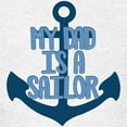 thumbnail image 3 of CafePress - US Navy My Dad Is A Sailor Kids Light T Shirt - Light T-Shirt Kids XS-XL, 3 of 4