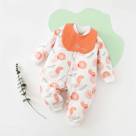Yidarton Baby Jumpsuit Autumn And Winter Wear Ins Ha Clothes Children's Clothing Baby Jumpsuit Cotton Boneless Ha Clothes Baby Climbing Clothes