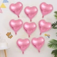 thumbnail image 6 of 30 PCS Heart Balloons, 18 Inch Foil Heart Shaped Balloons Helium Mylar Balloons Foil Balloon for Women Kids Valentines Day Decoration Birthday Wedding Proposal Bridal Bachelorette Party Decor, Pink, 6 of 7