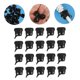 thumbnail image 5 of BESTYASH 20Ud Sujetacables Negro Para Fijar Cables De Alimentación En Auto Con Protección Y Alivio De, 5 of 8