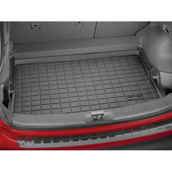 Weathertech Cargo Area Liner 401030 Direct Fit; Raised Edges; Black; Custom Blended TPE Thermoplastic Elastomer; Non-Skid