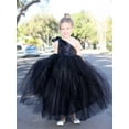 thumbnail image 6 of Ekidsbridal One-Shoulder Sequin Tutu Flower Girl Dress for Wedding Father Daughter Dance Ceremony Gown 182 M, 6 of 7