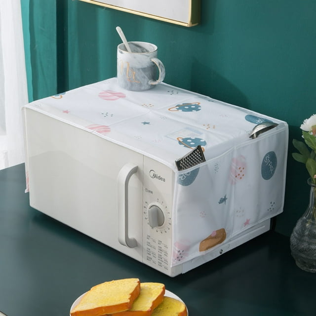Yhmxh Cadeaux pour Femmes et Hommes, Housse de Machine à Laver Essentielle pour la Maison, Tissu de Séchage Résistant à l'Huile avec Sac de Rangement Latéral en Coton et Lin, Protection de Réfrigérateur de Cuisine Appliance
