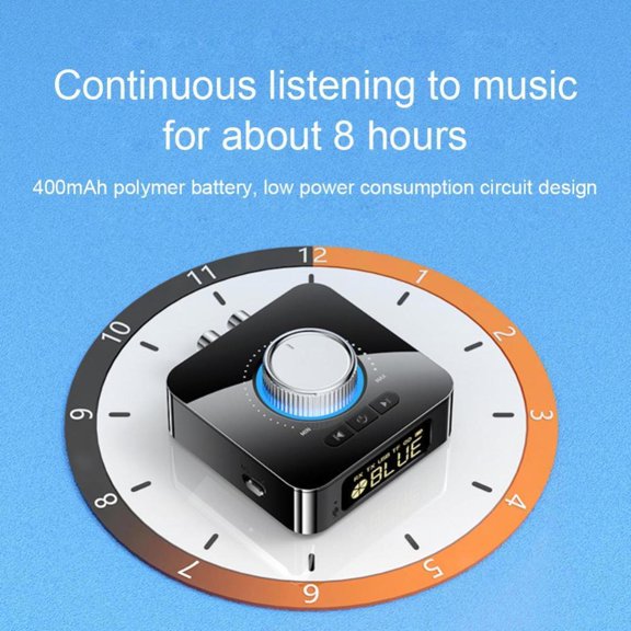 Portable Bluetooth Adapter with Long Battery Life Convenient for Wireless Audio Sharing Transmitter