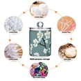 thumbnail image 4 of White Blossom Branch Bathroom Canisters Set of 4 Translucent Plastic Storage for Cotton Pads and Floss, 4 of 7