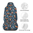 thumbnail image 5 of Yiaed cute fall fox Print Car Seat Covers,Universal Auto Seats Protector Fits for Car,SUV Sedan,Truck,Automotive Seat Covers & Accessories(Two packs), 5 of 7