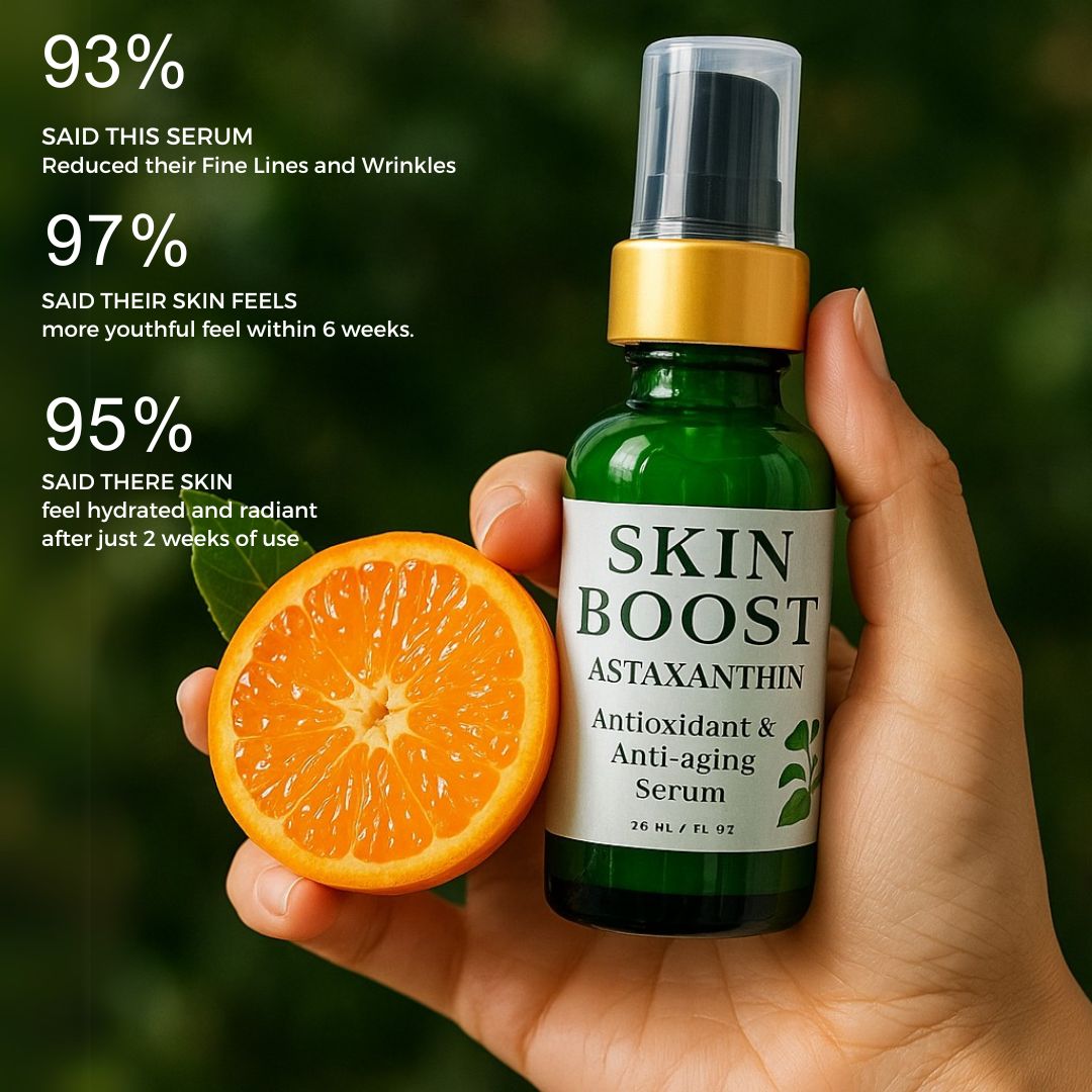Nature Skin Shop Astaxanthin Radiance Boost Serum, Daily Antioxidant Face Serum for a Luminous Glow, 1 Ounce