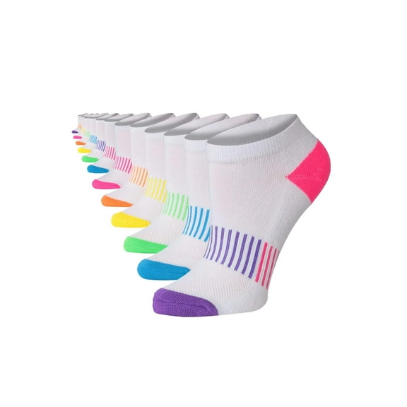 Colorfut Women's 12-Pairs Low Cut Athletic Sport Peformance Socks