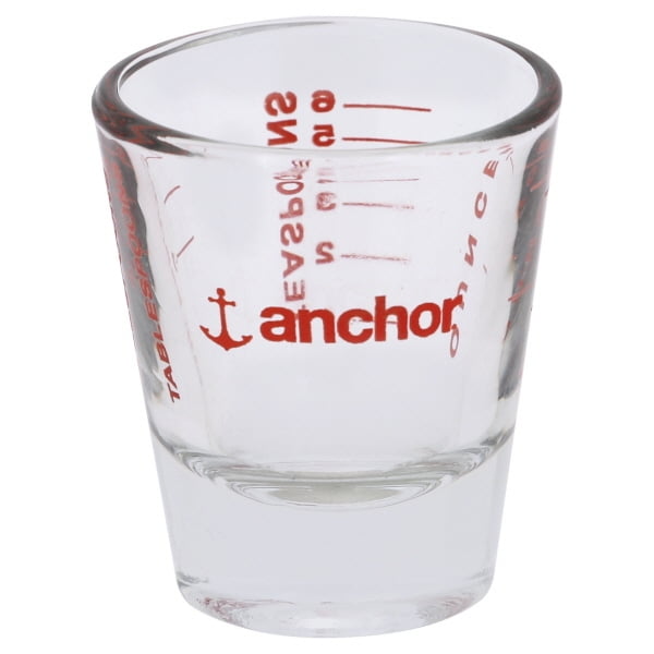 Set of 2 Anchor Hocking 1 Ounce Measuring Glass 