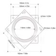 thumbnail image 4 of 360 Degree Rotating Plate Base Bar Stool Chair Turntable Bearing Furniture Hardware 155mm, 4 of 4