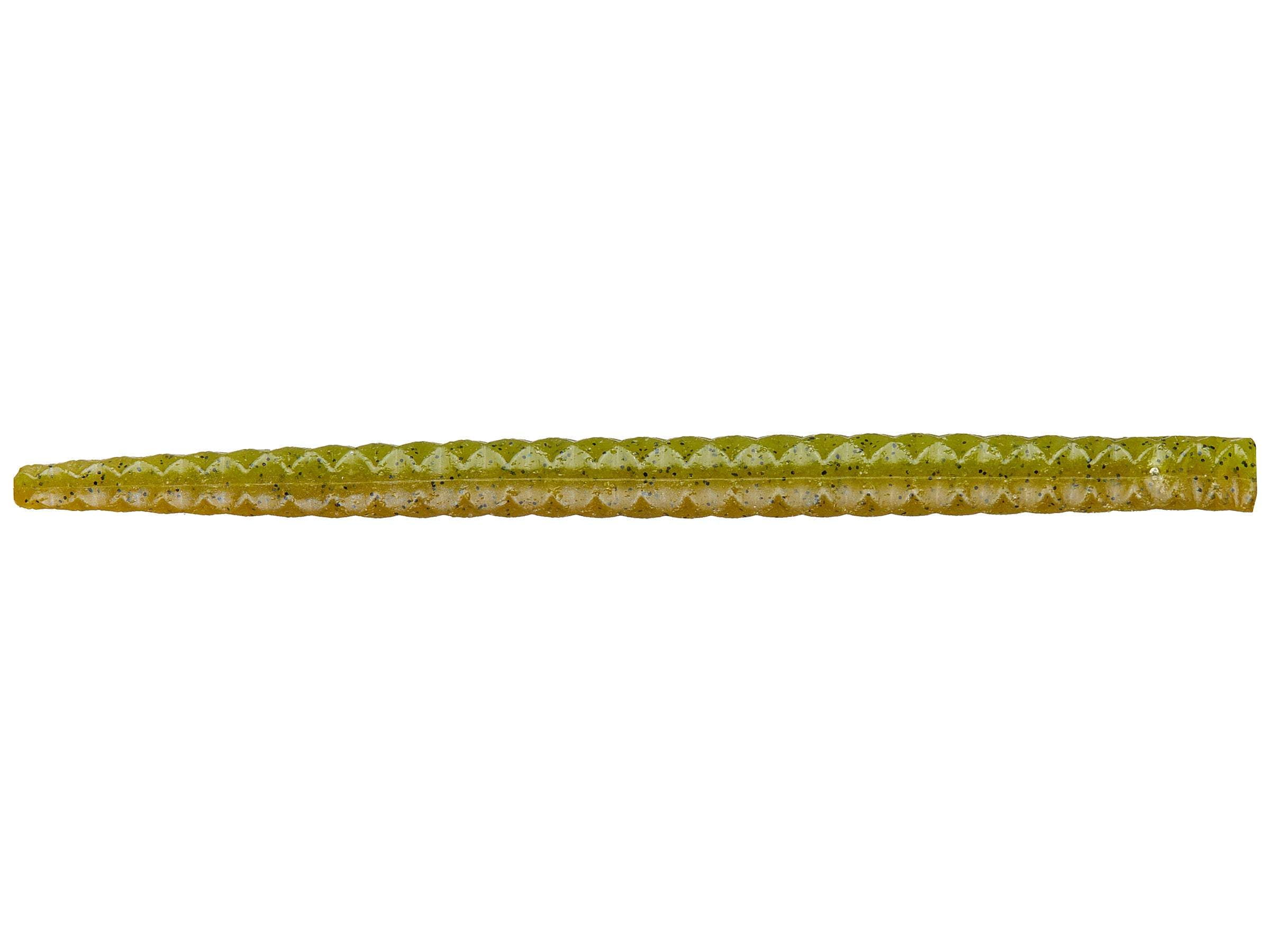 Soft Plastic Stick Worm 8 Pack Black 5/"