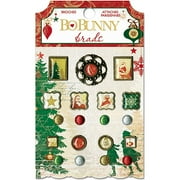 Silver & Gold Brads 19/pkg-