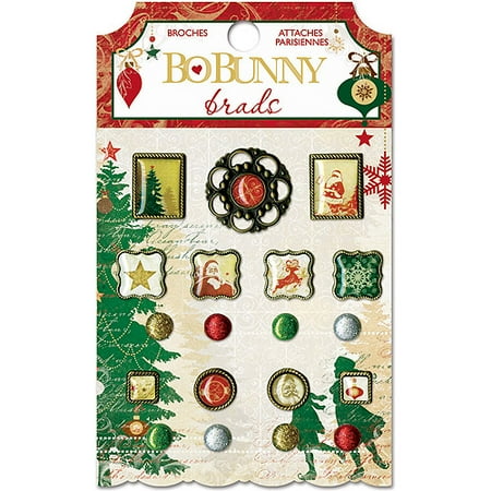 Silver & Gold Brads 19/pkg-