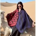 thumbnail image 2 of PIKADINGNIS Women Shawl Wraps Pattern Cardigan Poncho Open Front Sweater Coat Blanket Travel Scarf, 2 of 6