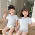 thumbnail image 5 of YTDSCS 2-10T Kids Baby Girls Summer T Shirt Tees Tops Short Sleeve T Shirt Cotton Crew Neck Shirt Casual Solid Color T Shirt, 5 of 7