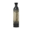 thumbnail image 5 of DecMode 34" Handmade Mosaic Shell Inlay Gold Mother of Pearl Shell Vase with Black Bamboo Base, 5 of 11