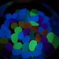 thumbnail image 2 of 100 Uds. Rocas que brillan en la oscuridad-rocas para peceras-rocas decorativas para acuarios-guijarros irregulares-perfecto para peceras, estanques, 2 of 5
