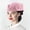 Pink, variant on Spring Hats For Women Women'S Church Flower Applique Pillbox Hat Elegant Fascinator Tea Cap Soft Polyester Blue M