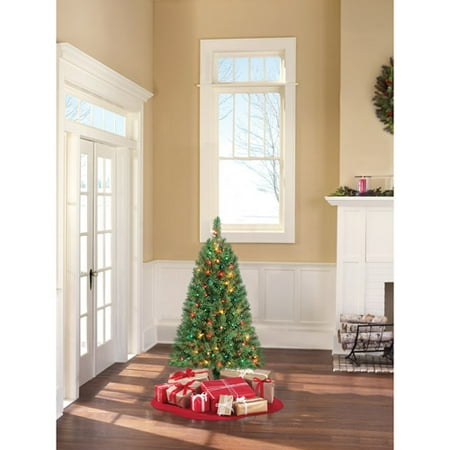 holiday time 4ft grn indiana spruce artificial tree m 4ft christmas tree walmart