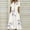 White, variant on Summer Dresses,Dress Plus Size Fashion Women Casual Loose Butterfly Printing V-Neck Short Sleeve Button Pockets Long Dress
